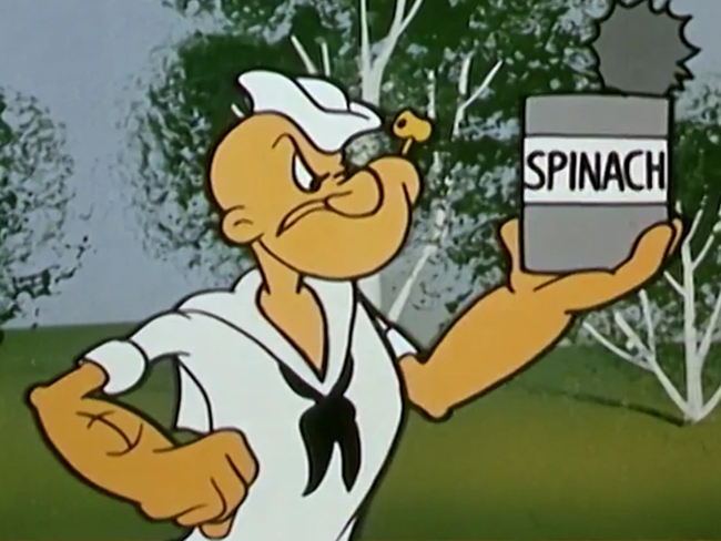 Plantilla de meme popeye spinach