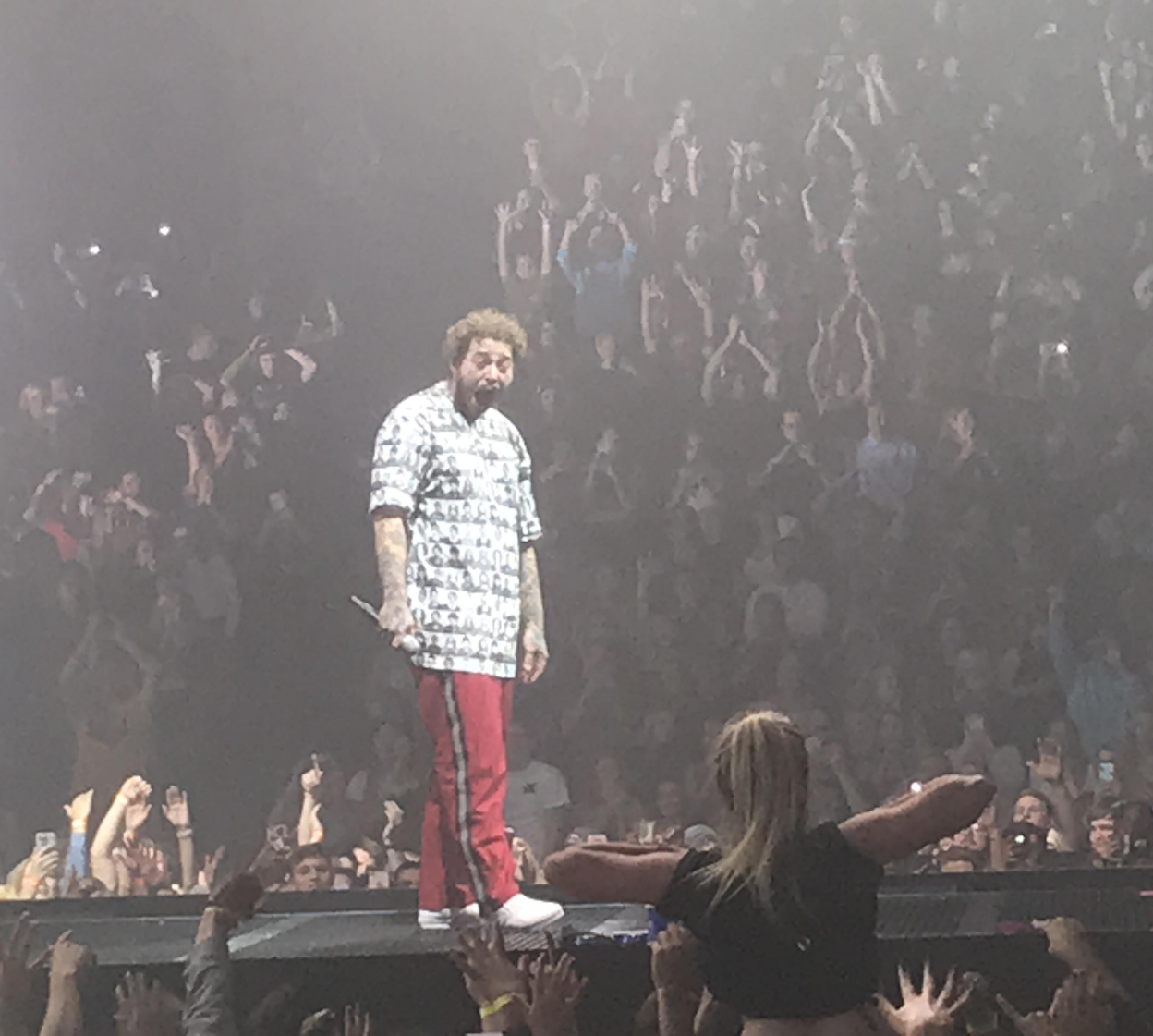 Plantilla de meme Post Malone Being Flashed