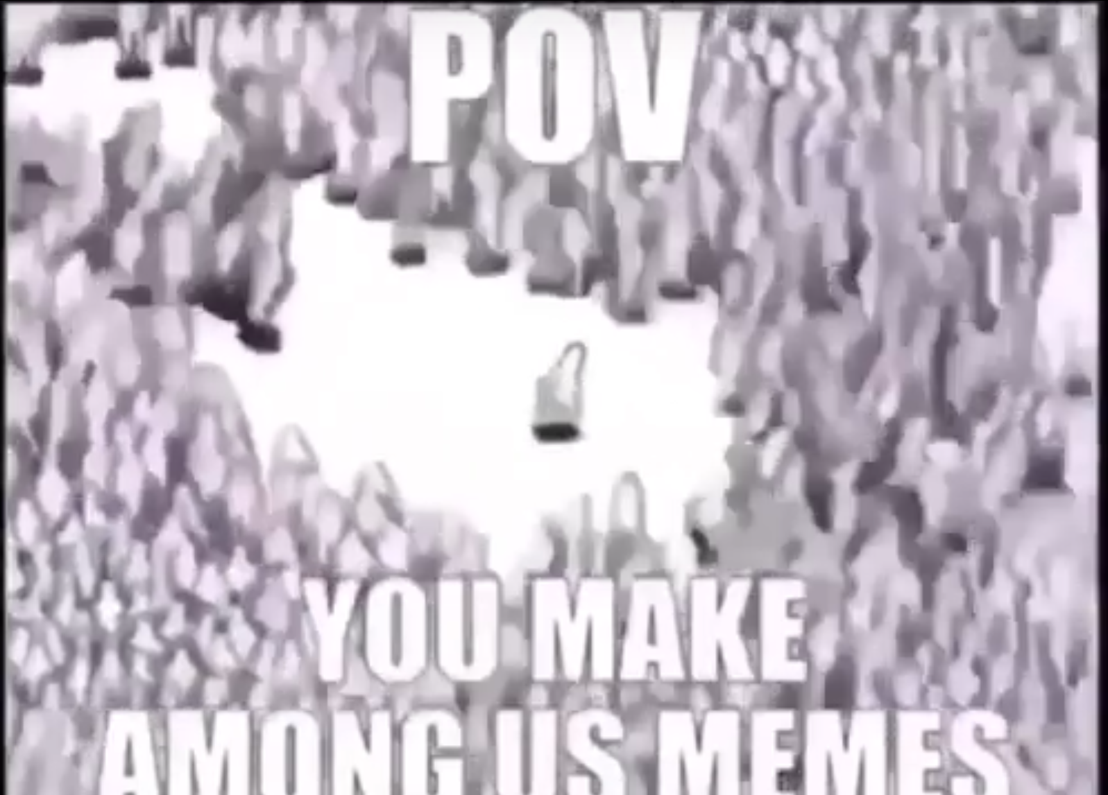Template meme POV among us memes