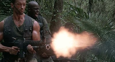 Predator jungle shootout meme template