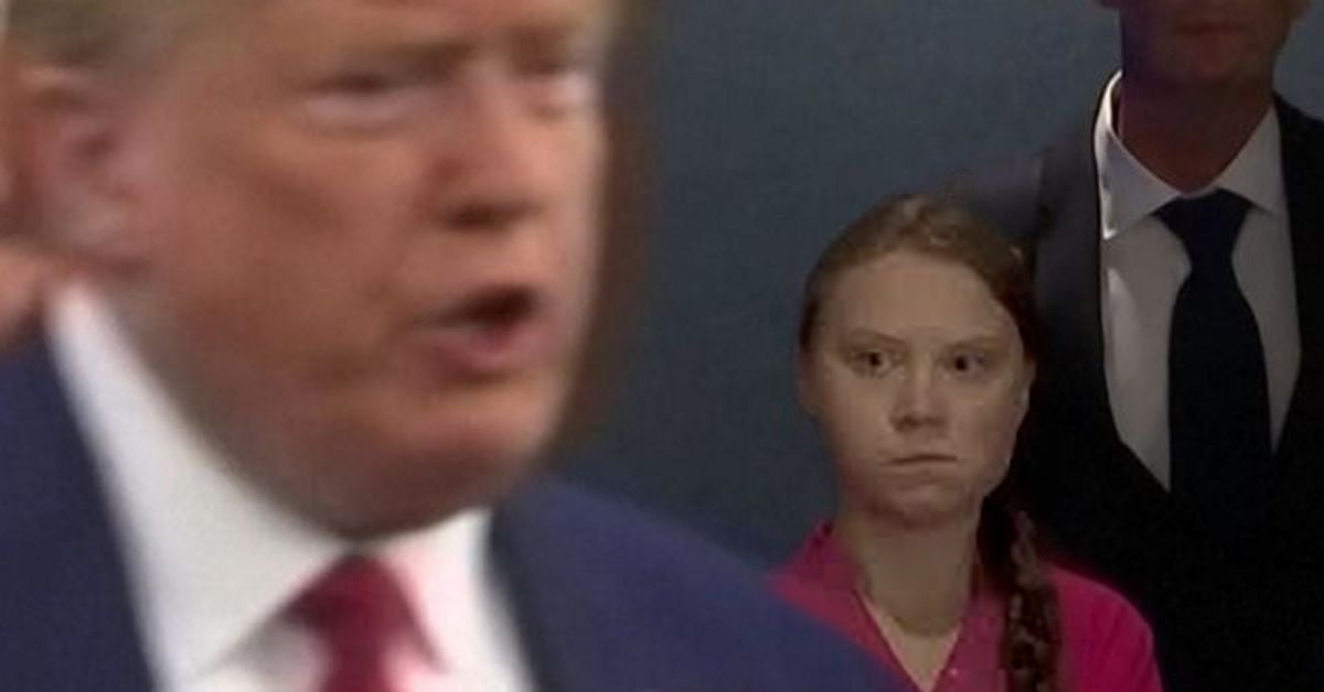 President Trump and Beta Greta meme template