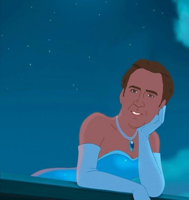 Plantilla de meme Princess Nicolas Cage