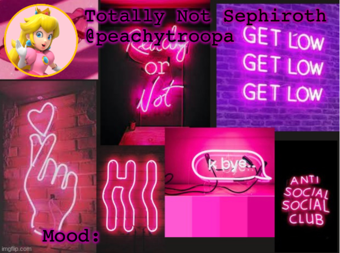 Template meme Princess Peach Aesthetic Mood Temp (thx Lily)