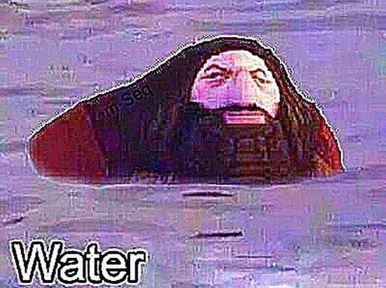 Plantilla de meme PS1 Hagrid "Water" Meme