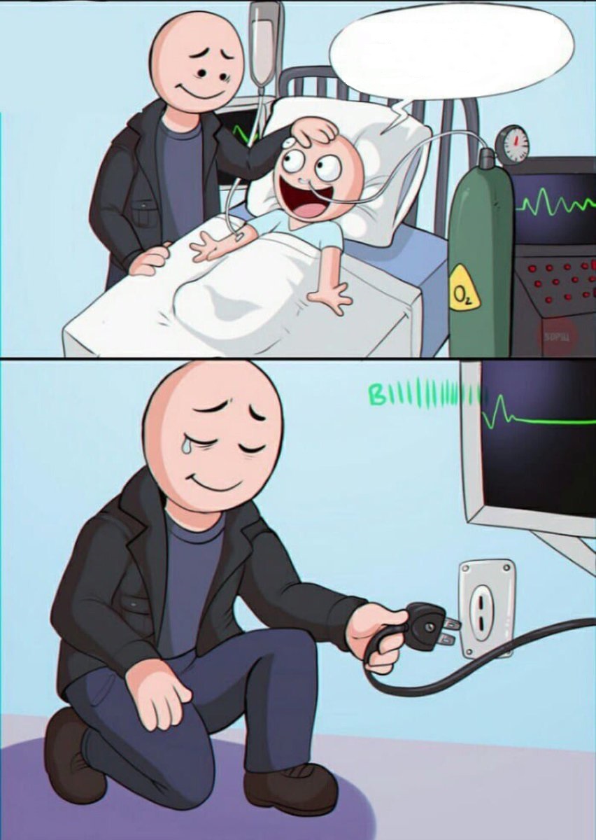 Plantilla de meme Pull the plug 1