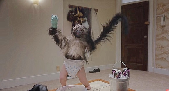 Plantilla de meme Puppy monkey baby meme