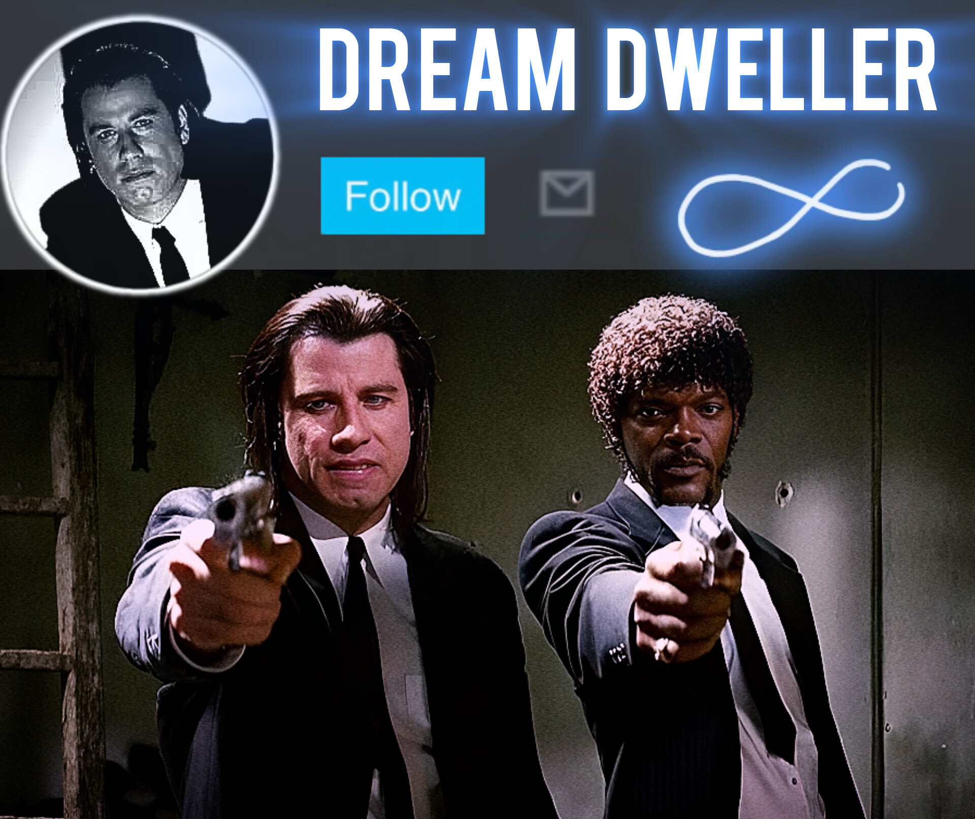 Template meme Quentin's Pulp Fiction template