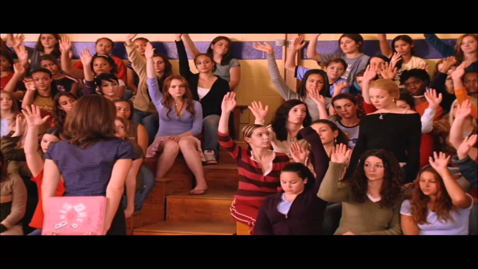 Template meme Raise Hand Mean Girls