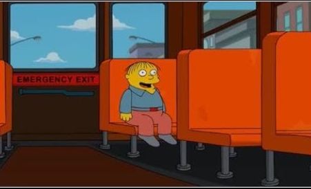 Plantilla de meme Ralph Wiggum Bus No Text