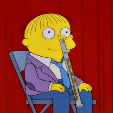 Plantilla de meme Ralph wiggum flute