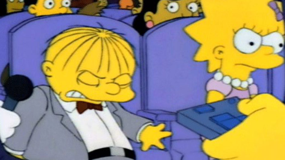 Plantilla de meme Ralph Wiggum heartbreak
