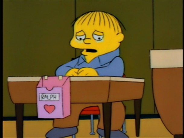 Plantilla de meme Ralph Wiggum Valentine