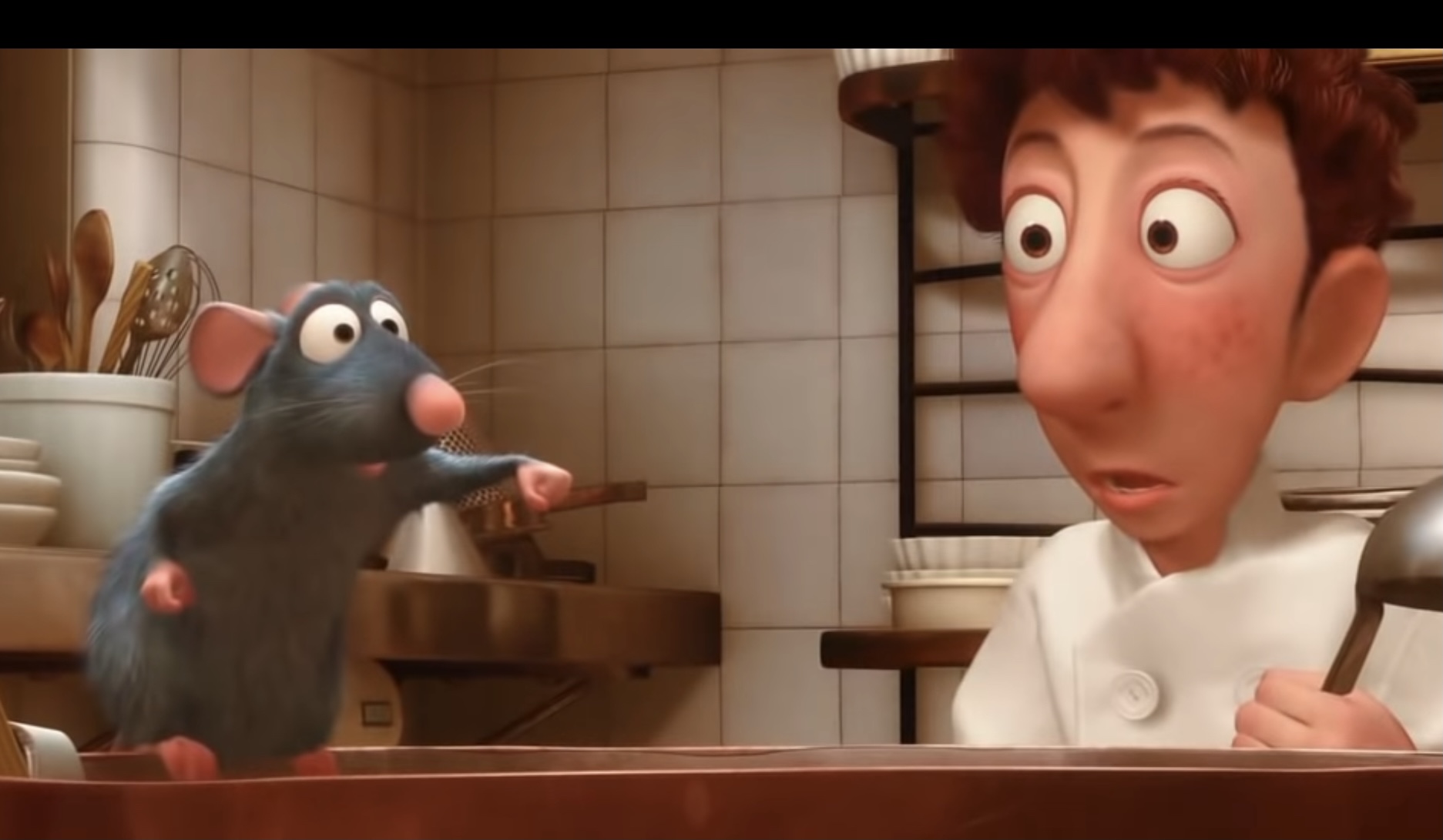Template meme Ratatouille Remy Caught