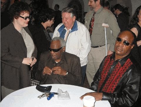 Plantilla de meme Ray Charles and Stevie Wonder