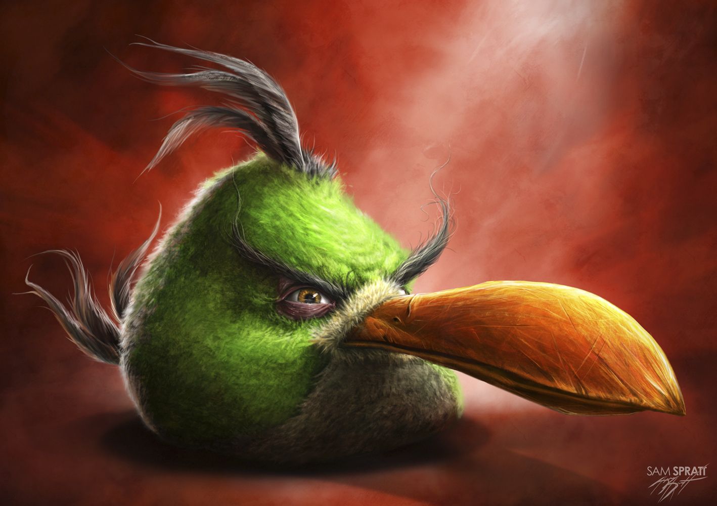 Plantilla de meme Realistic Angry Bird