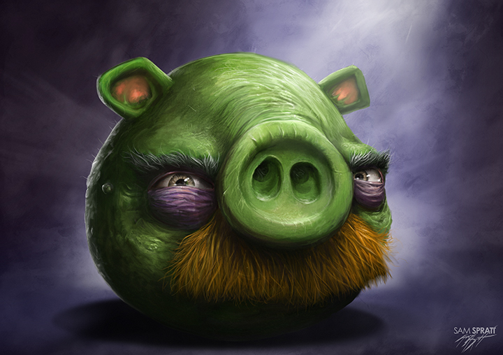 Plantilla de meme Realistic angry birds