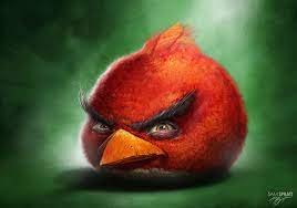 Template meme Realistic Red Angry Birds