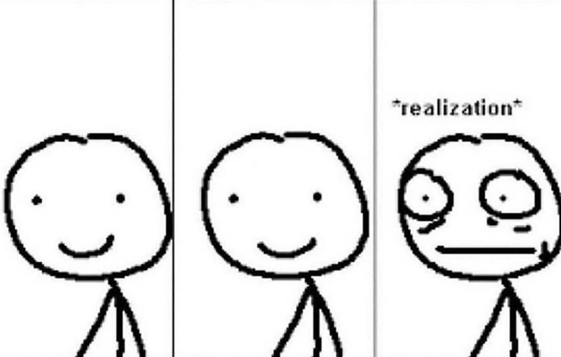 Plantilla de meme Realization