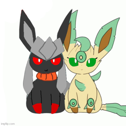 Redceon And Leafe by Sylceon meme template