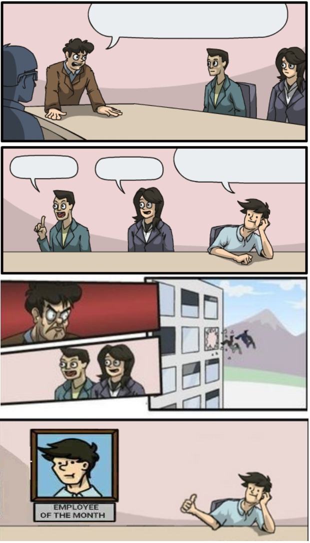 Template meme Reverse Board Meeting Meme