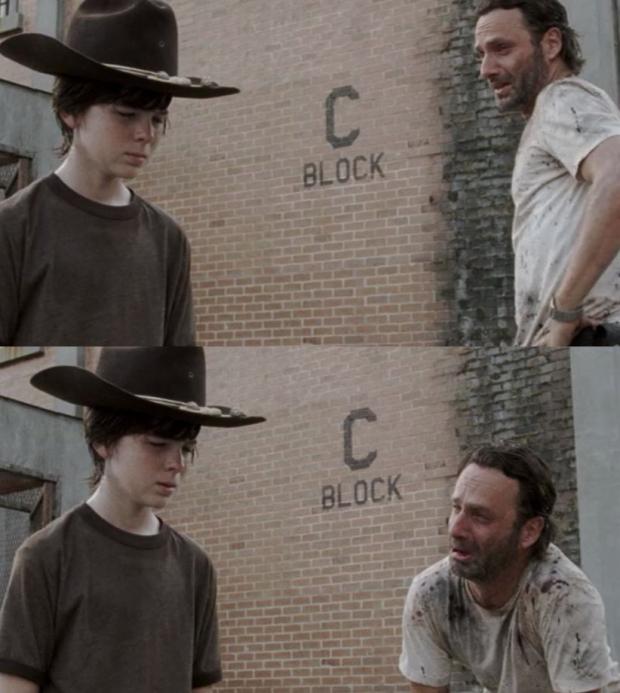 Plantilla de meme Rick and Carl