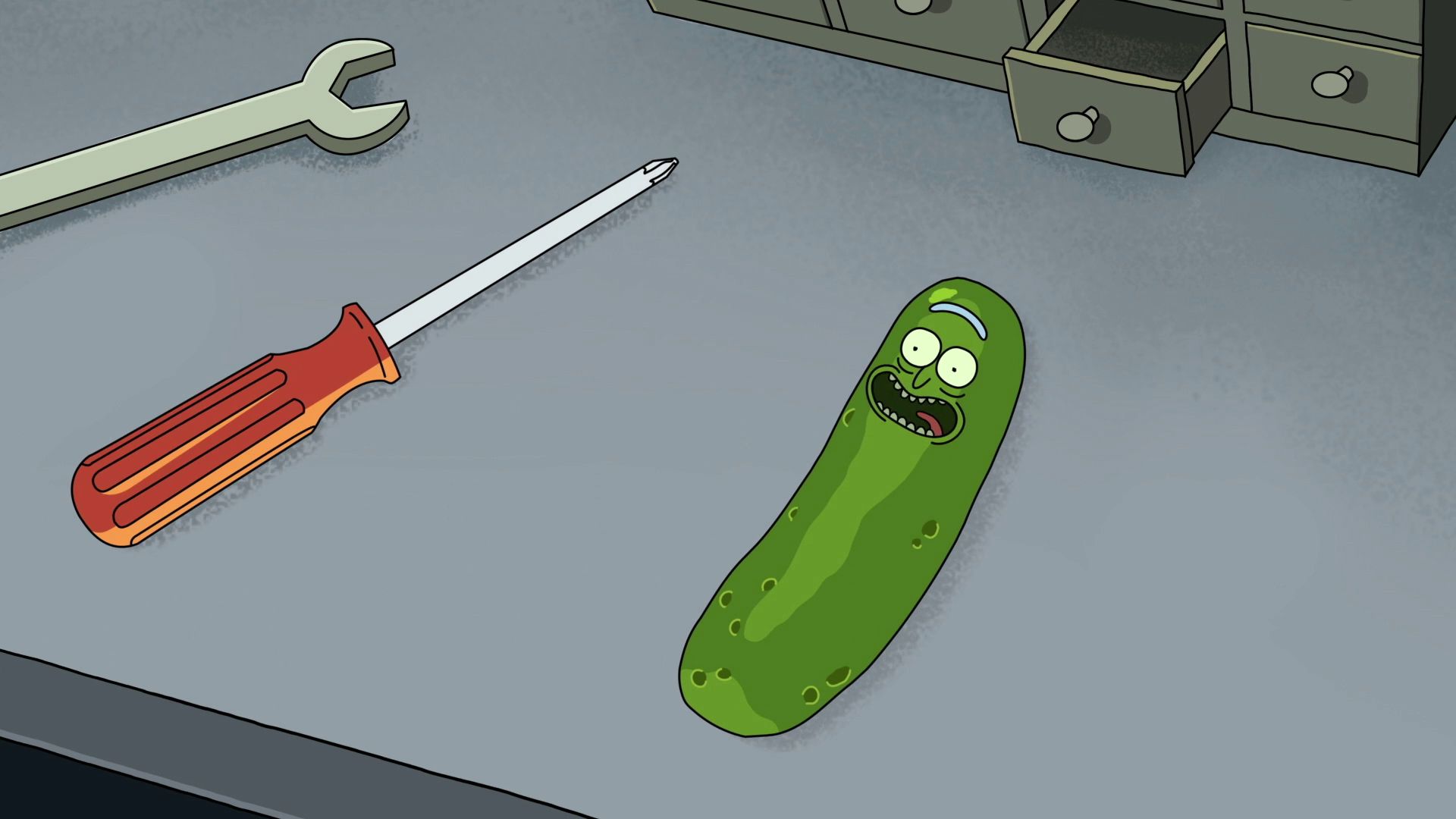 rick and morty pickle rick meme template