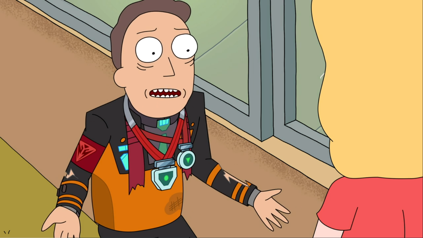 Template meme Rick & Morty Jerry Not Proud