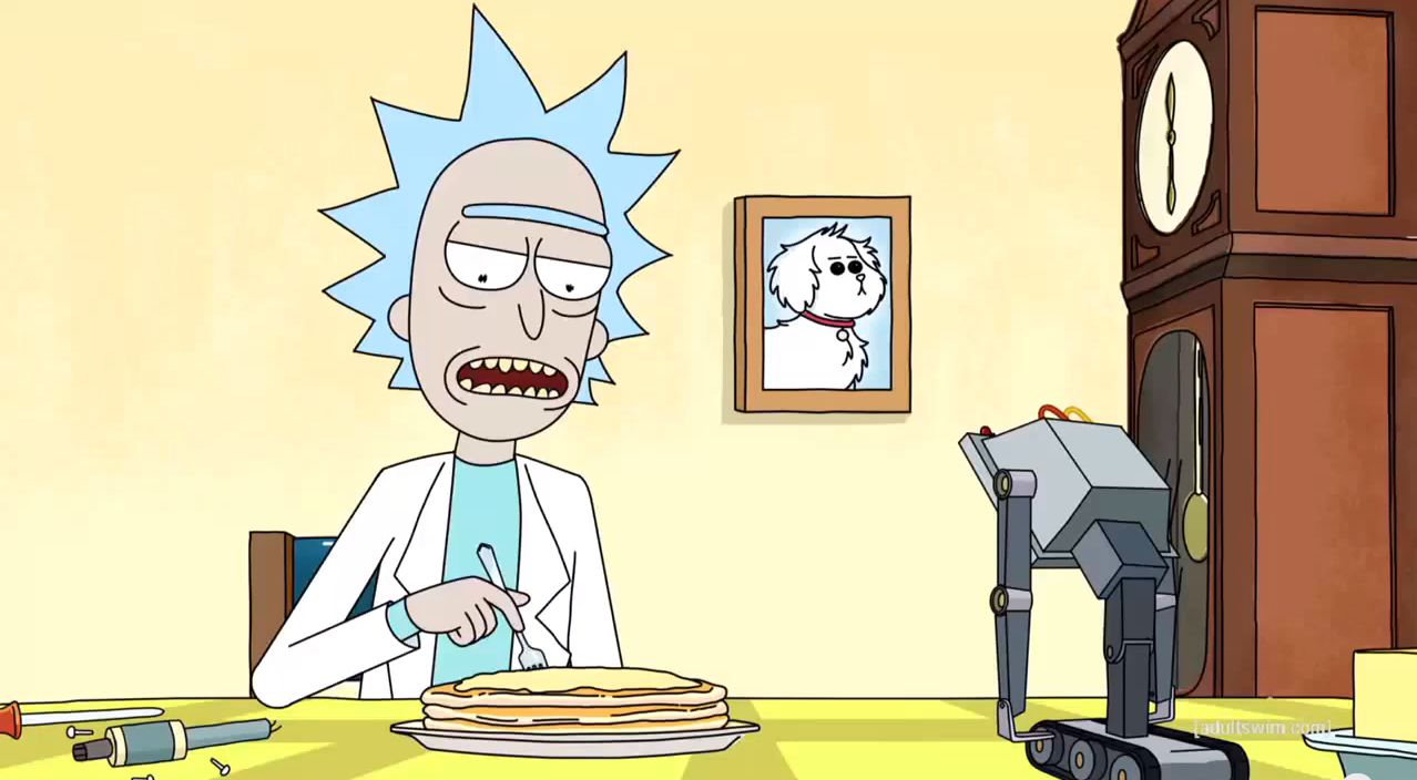 Template meme Rick & Morty - You Pass Butter