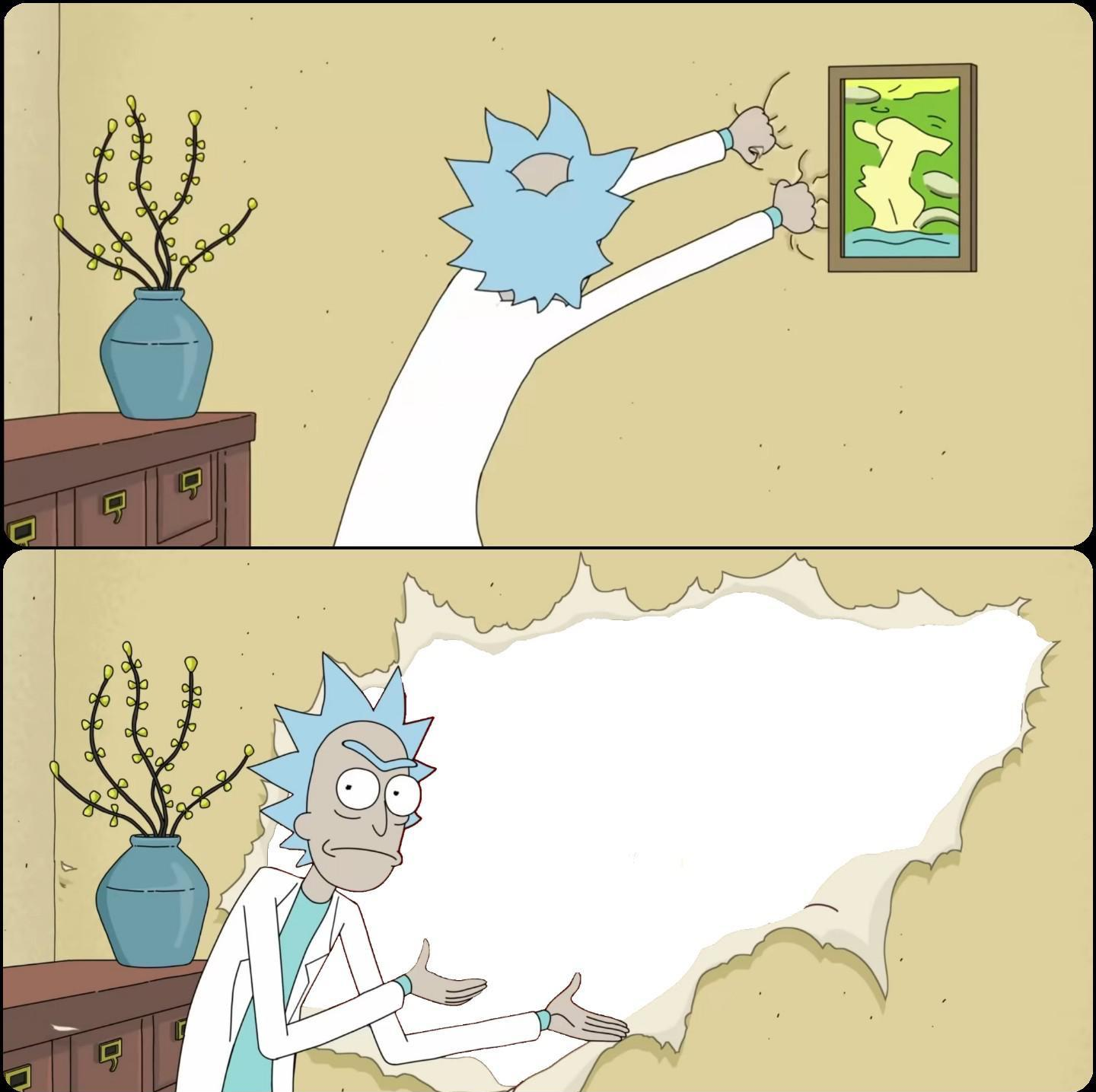 Plantilla de meme Rick Rips Wallpaper