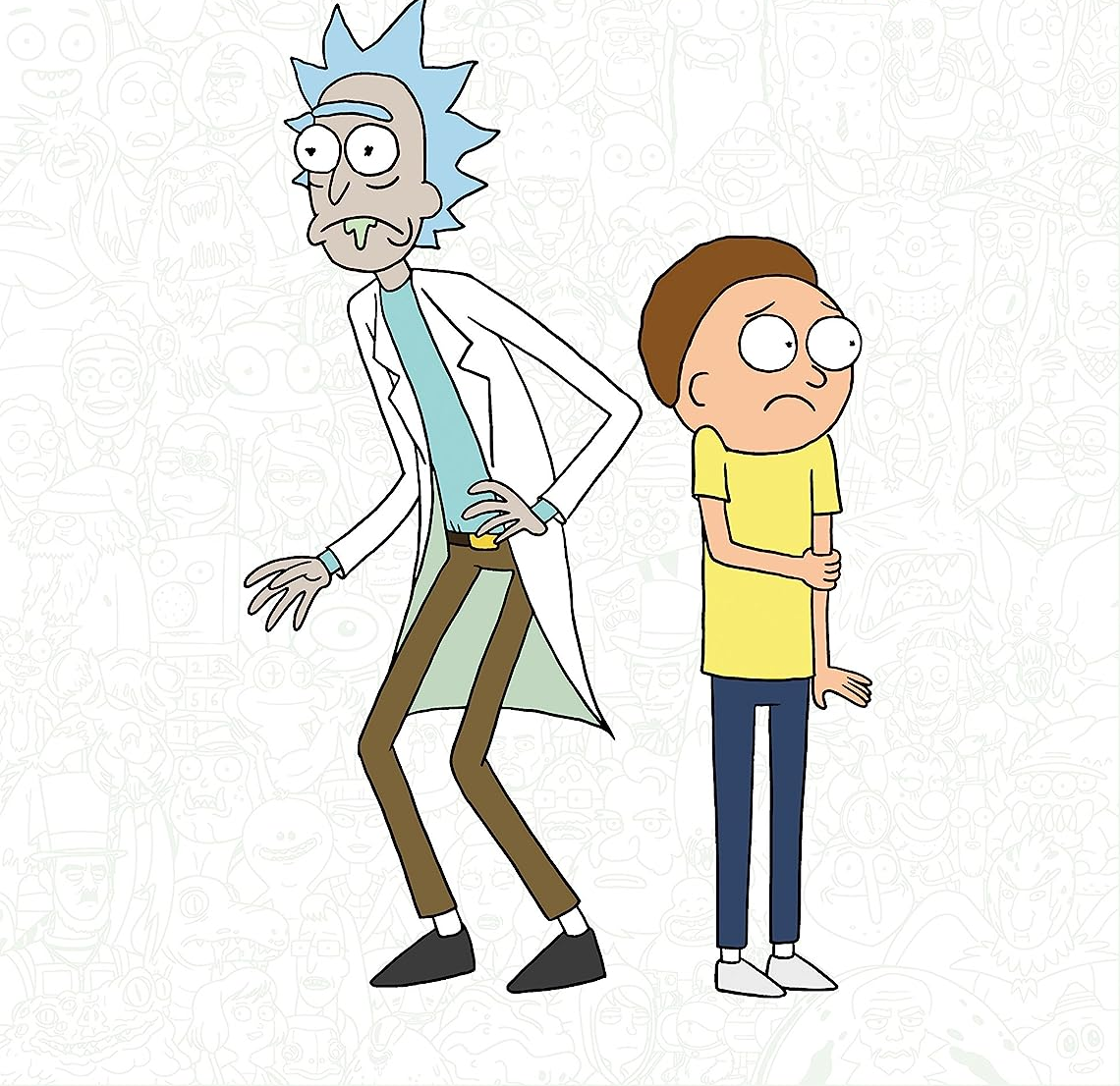 Plantilla de meme Rick Sanchez and Morty Smith