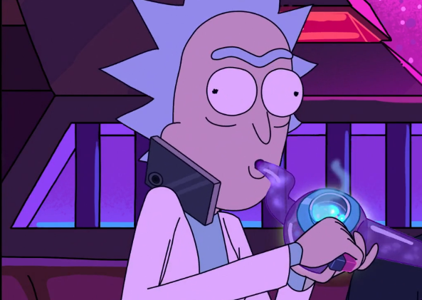 Plantilla de meme rick sanchez bong