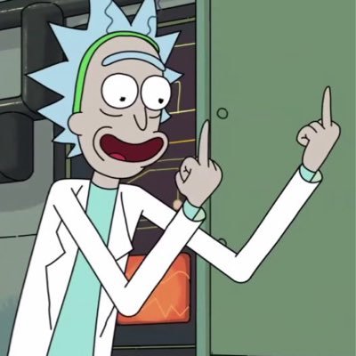 Plantilla de meme Rick Sanchez Finger