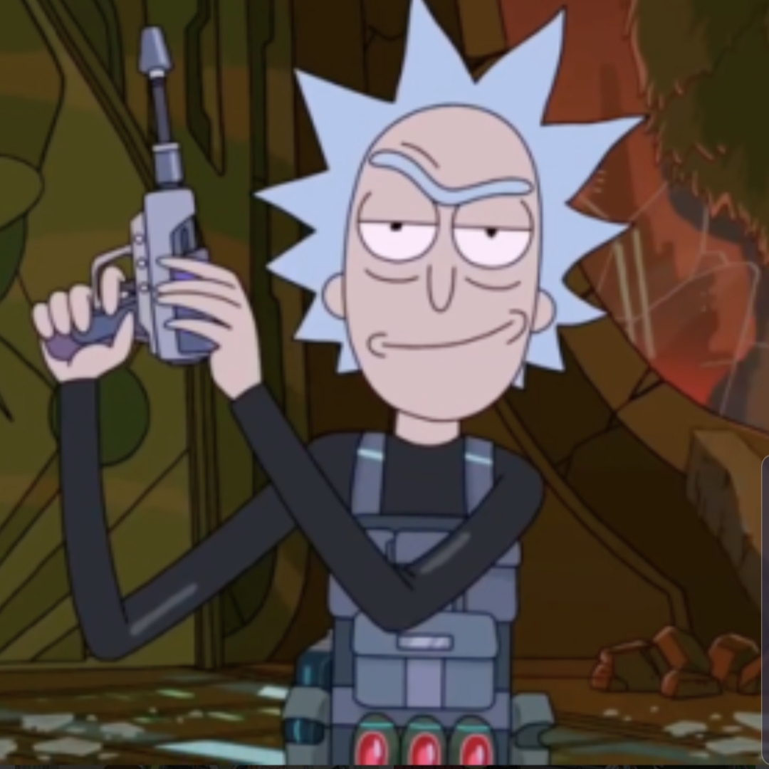 Plantilla de meme Rick sanchez smirk
