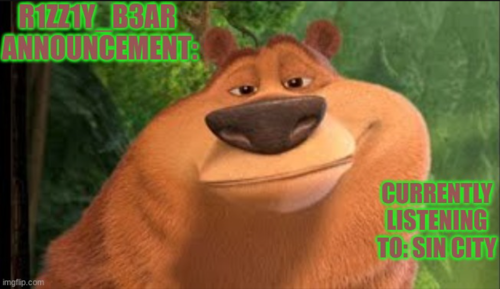 Plantilla de meme Rizzly bear meme template