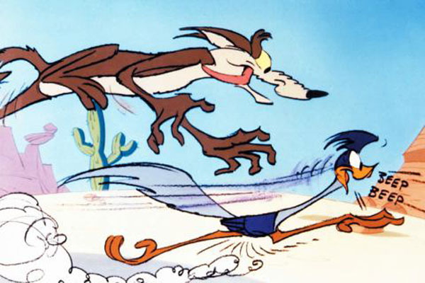 Plantilla de meme Road Runner and Wile E Coyote 