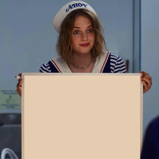 Template meme Robin Stranger Things Meme