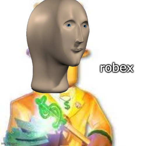 Plantilla de meme Roblox robux meme man