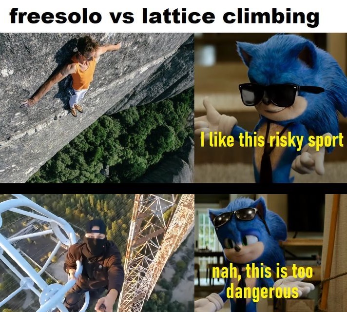 Template meme Rock climbing meme