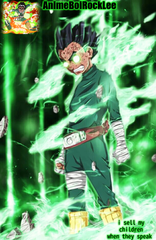 Template meme rock lee announcement
