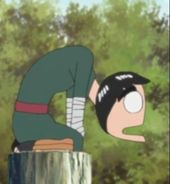 Template meme Rock Lee=Cursed