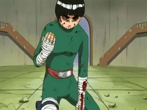 Template meme Rock Lee Passed out