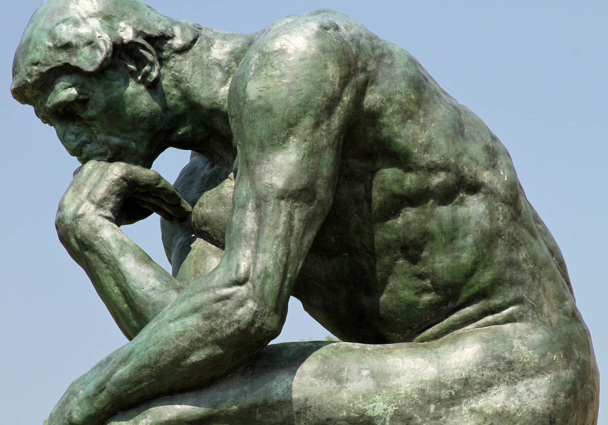 Rodin - The Thinker meme template