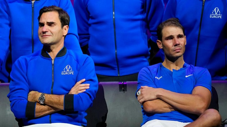 Template meme Roger Federer and Rafael Nadal Crying