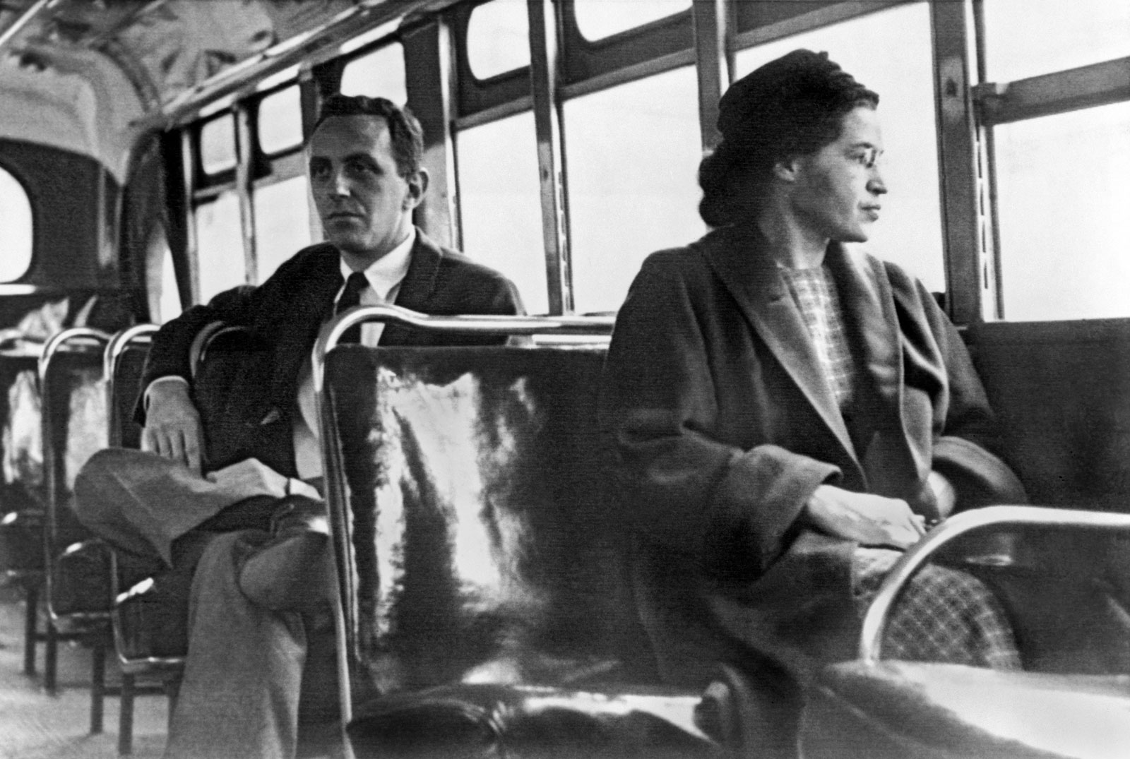 Template meme Rosa Parks bus
