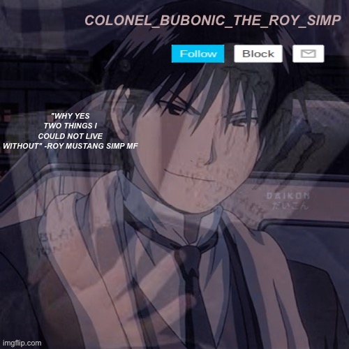 Template meme Roy Mustang temp #1,000,000