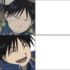 Template meme Roy mustang thing