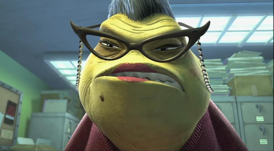 Plantilla de meme Roz monster inc