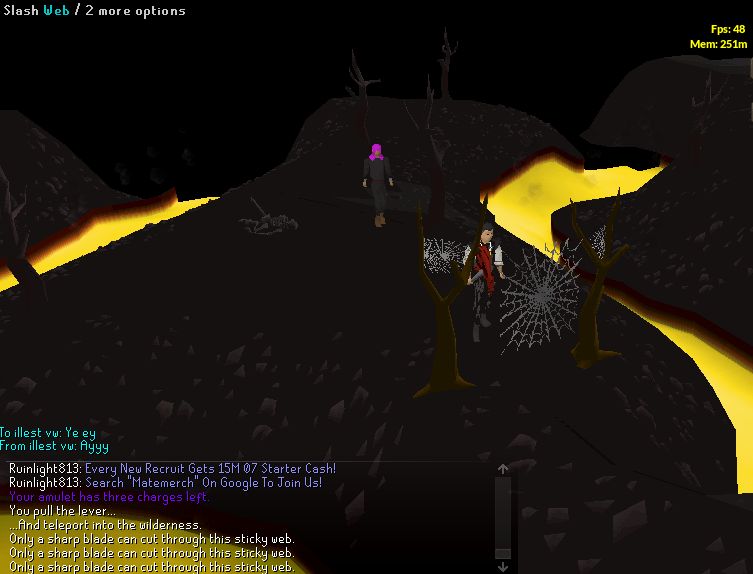 Runescape SpiderWeb meme template