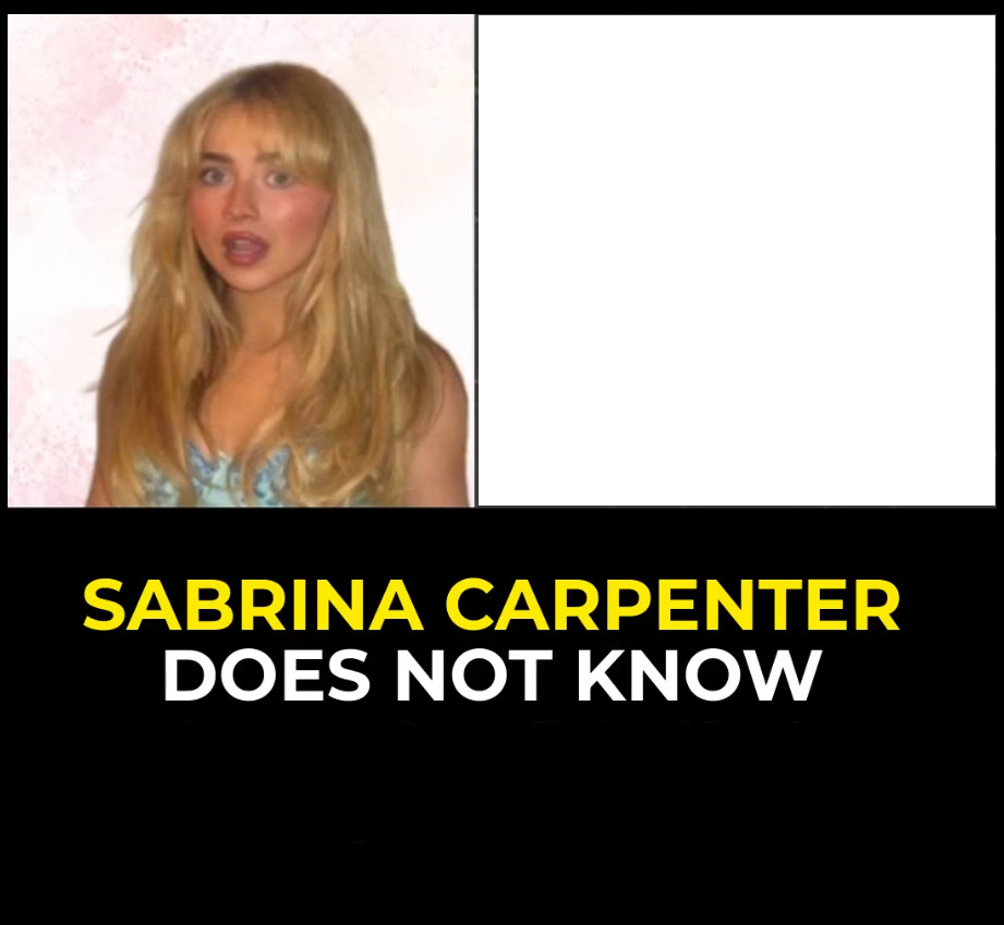 Plantilla de meme Sabrina Carpenter does not know