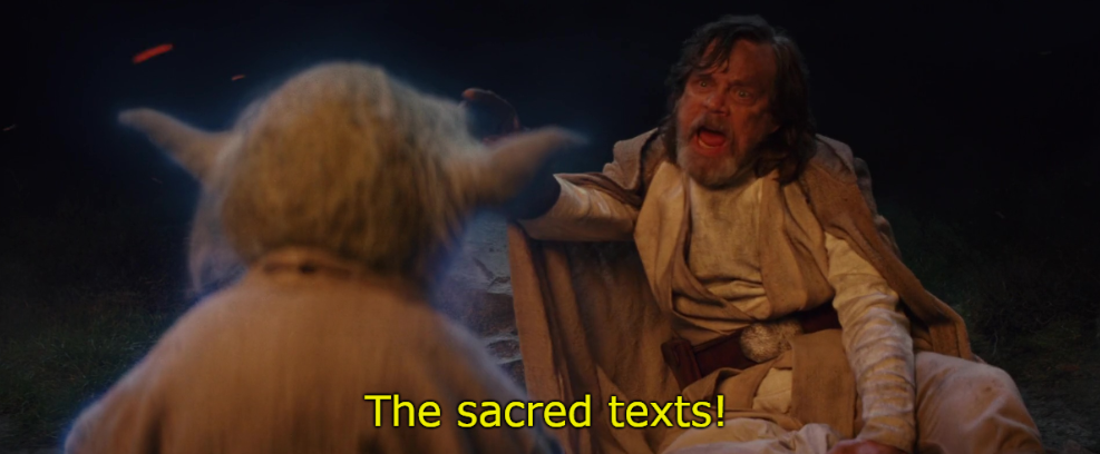 Plantilla de meme Sacred texts
